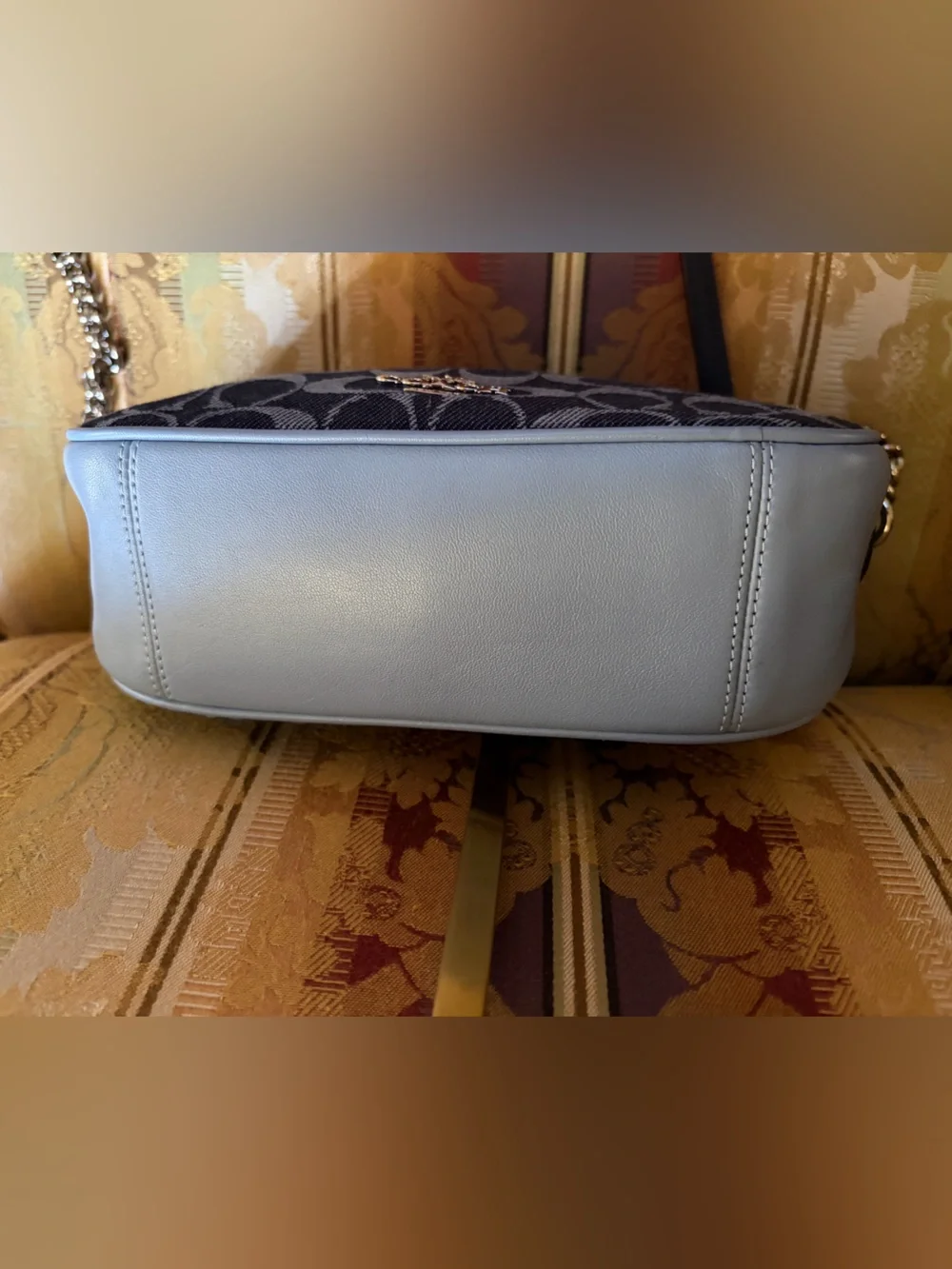 Coach “Isla” Denim Crossbody Euc